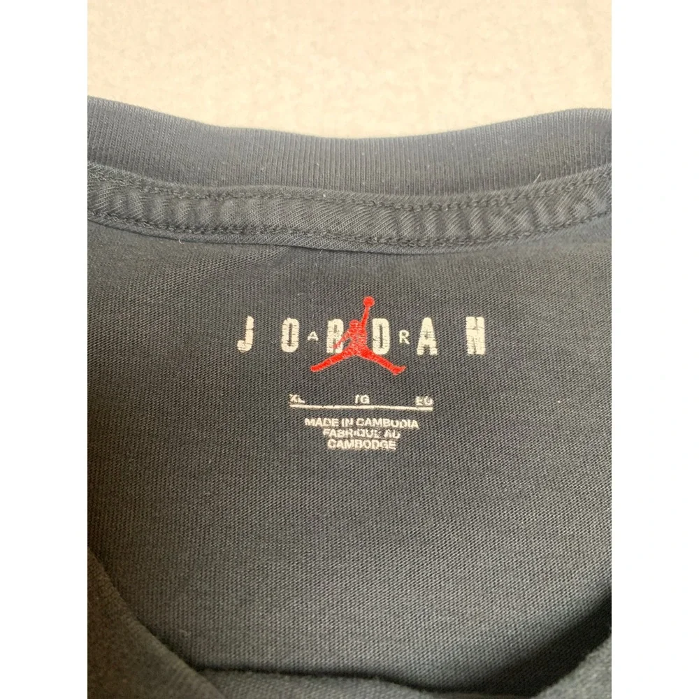 Jordan Jumpman Mens Black Long Sleeve Graphic T-Shirt XL‎ Michael Jordan Sleeve